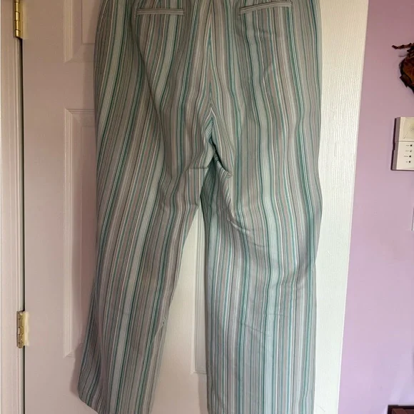Valerie Stevens Multicolor Striped Wide Leg Pants - Picture 2 of 3